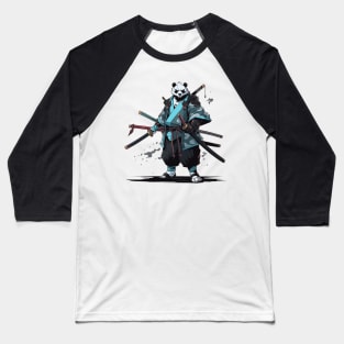 samurai panda Baseball T-Shirt